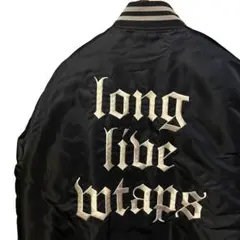 L WTAPS BENCH JACKET NYLON SATIN NAVY