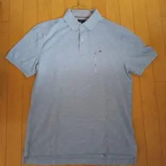 TOMMY HILFIGER ライトブルー ポロシャツ XL