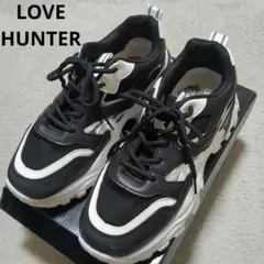 LOVE HUNTER 厚底スニーカー ブラック/ホワイト