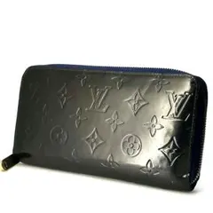 LOUIS VUITTON　ジッピーウォレット ヴェルニ　長財布　ネイビー系