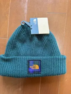 新品　未使用　THE NORTH FACE ニット帽 ダークグリーン