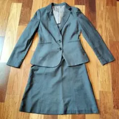 レディース ビジネススーツ スカート 上下 グレー