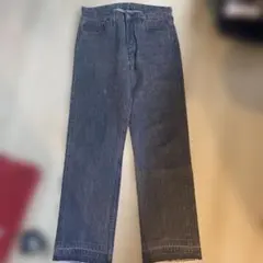 80s levi's 先染めストライプブラックデニム