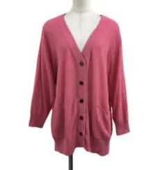 LOWRYS FARM ピンク　カーディガン