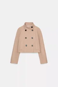ZARA クロップ丈　ハイネックジャケット