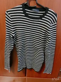 ストライプ長袖カットソー Mサイズ