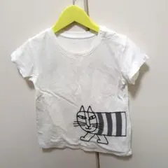 ユニクロ　リサ・ラーソン　マイキー　半袖グラフィックTシャツ ホワイト　90