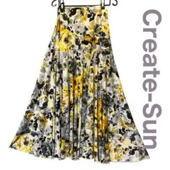 クリエイトサン　M 花柄　イエロー系　社交ダンス