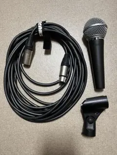 SHURE SM58 ダイナミックマイク マイクホルダー ケーブル付 - メルカリ