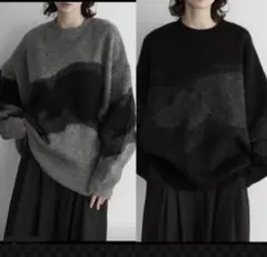 remer ルーズシャドーグラデーションニット