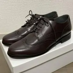 ing（イング） ウィングチップレースアップシューズ（23cm ダークブラウン）