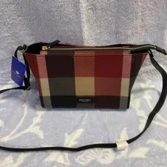 ブルーレーベルクレストブリッジ　新品　ショルダーバッグ　赤　チェックのサムネイル