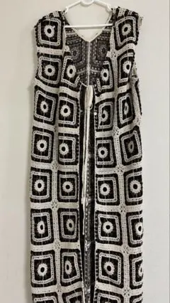 ローリーズファーム 2WAY グラニースクエア ワンピース ブラウン