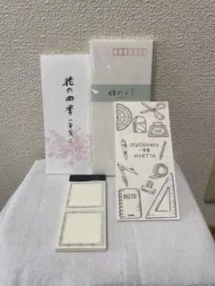 封筒、一筆箋、メモ用紙など　桜の花柄レターセット