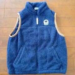 DOUBLE.B フリースベスト 120cm ネイビー