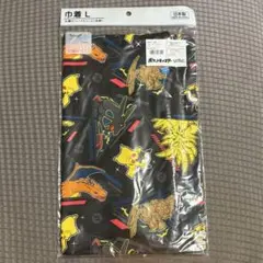 新品未開封★ポケットモンスター　巾着Ｌ　体操服入れ　黒　レックウザ　リザードン