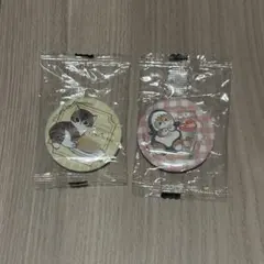 サメにゃん mofusand くら寿司 缶バッジ 2種 パフェ ミルクレープ