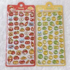 inamazy 3D embossed sticker トマト&レモン 2種
