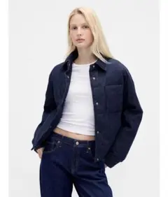 GAP デニムパファージャケット