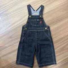 miki HOUSE ダークデニムオーバーオール M