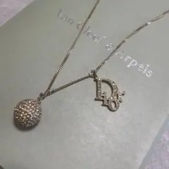 ディオールDior ネックレス ボール ロゴ ラインストーンのサムネイル