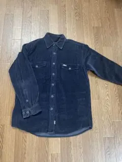 FIRST DOWN コーデュロイシャツ M ダークブルー