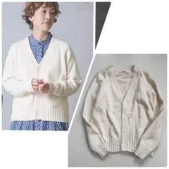 Veritecoeur カーディガン シルク カシミヤ混 グレー 前開き ボタン Veritecoeur - Veritecoeur カーディガン シルク カシミヤ混 グレー 前