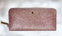 kate spade バージェスコート 長財布 ピンクグリッター