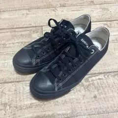 コンバース×ZUCCA ブラックキャンバススニーカー