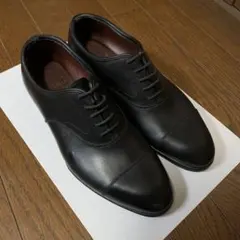 REGAL ブラックレザー キャップトゥ ドレスシューズ フォーマル25.5EE