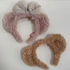 ダッフィー＆シェリーメイ カチューシャ 2点セット パーク内1回使用 美品