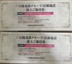 最新　山陽電鉄グループ 沿線施設 株主ご優待券　2冊のサムネイル