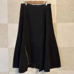 【t.b センソユニコ】40 ロングフレアスカート 黒