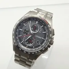 美品 CITIZEN AT8144-51E アテッサ エコドライブ 赤針稼働品
