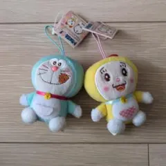 ドラえもん　ドラミちゃん　ふんわりカラー　ぬいぐるみ　マスコット　ストラップ