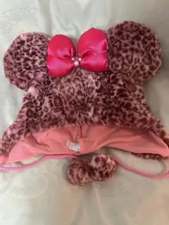 ディズニーリゾート ミニーマウス風ファー帽子 2個セット