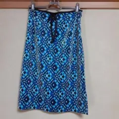 スカート　ブルー　春　夏