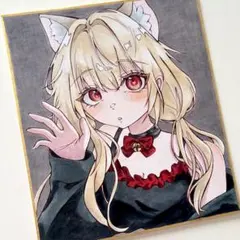 h*☆様 オリジナル 色紙 手描きイラスト アナログ 男の子 ペン画