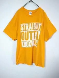 GILDAN　ギルダン　Ｔシャツ　メンズXL　オーバーサイズ　オレンジ色　綿