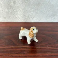 コッカースパニエル　犬　陶器　ミニチュア　置物　ドイツ　ヴィンテージ