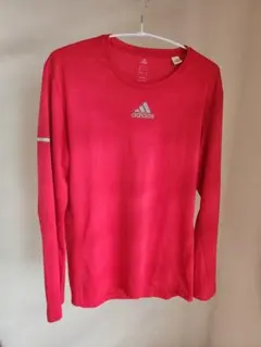 adidas 赤 長袖 Tシャツ 半袖Tシャツ　L　2枚セット