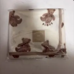 ジェラピケ　クマ柄 フリースブランケット