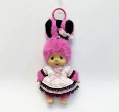 モンチッチ チムたん キーチェーン メイド服 黒 上海限定 新品 顔でか