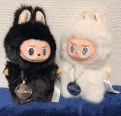 海外限定 白黒2体セット✨️LABUBU ジモモ エンジェル カスタム