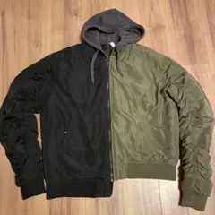 ZARA MAN アシンメトリー MA-1ボンバージャケット