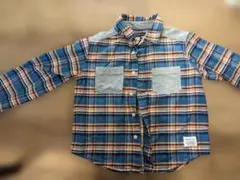 BEAMS mini チェック柄長袖シャツ 140サイズ