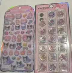 正規品　おはじき　コットン　マイメロ & クロミ　シール