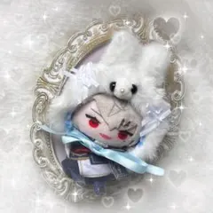 ♡﻿売り切りSALE♡﻿ぬい服 10cm ねこ 水色 被り物 にじぱぺっと