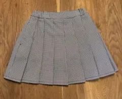 GLOBAL WORK チェック柄プリーツスカートインナーパンツ付き 130cm