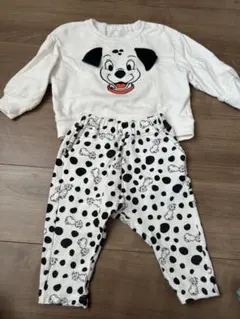 GU 101匹わんちゃん　スウェット　サマナルパンツ　セットアップ　80